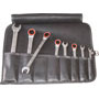 879FD - COMBINED FIXED AND RATCHET WRENCHES IN SET - Orig. Gedore red