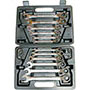 879GH - COMBINED FIXED AND RATCHET WRENCHES IN SET - Orig. Gedore red