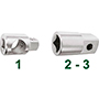 975RM - INCREASING AND REDUCING SOCKETS - Orig. Gedore red